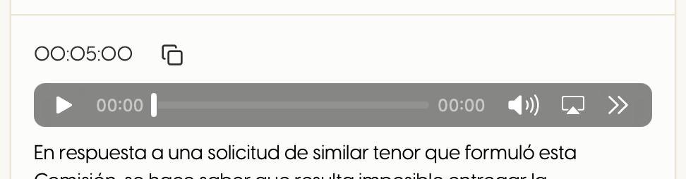 Control de audio integrado